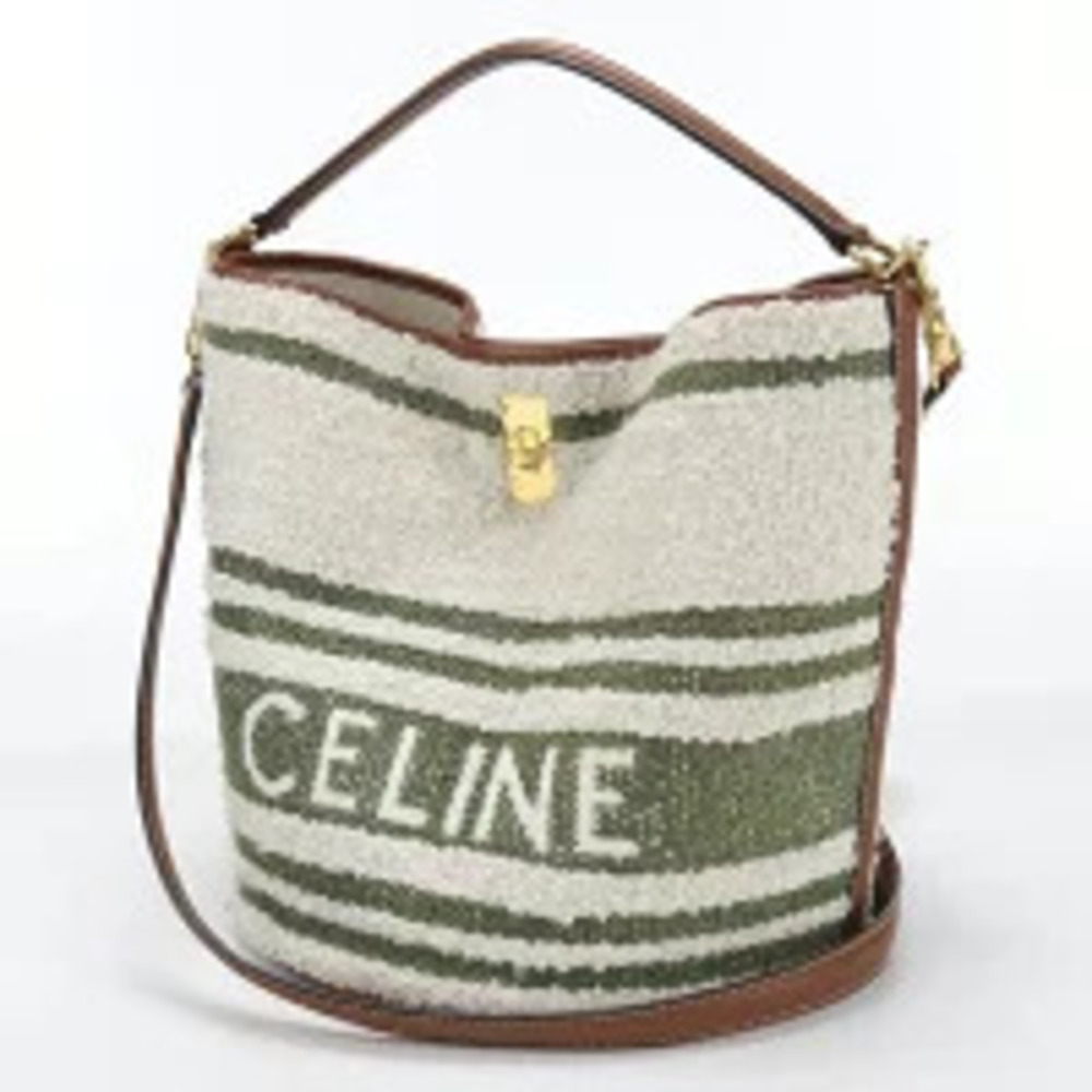 Celine Handbag Bag Bucket White